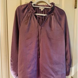 Lavender silky boutique top. Never worn.